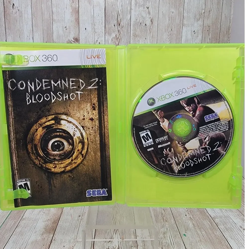 Condemed 2: Bloodshot, Microsoft Xbox 360 Video Game w/Manual